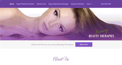 Desktop Screenshot of luxurybeautytherapies.com